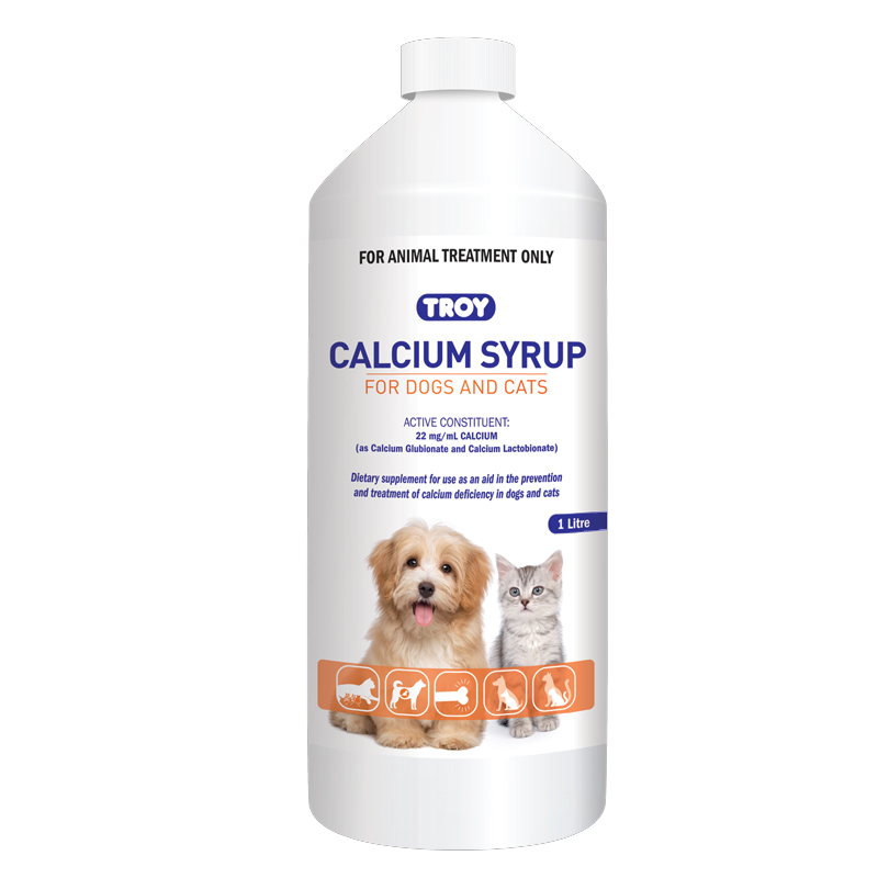 Calcium Syrup for Dogs Cats 1L