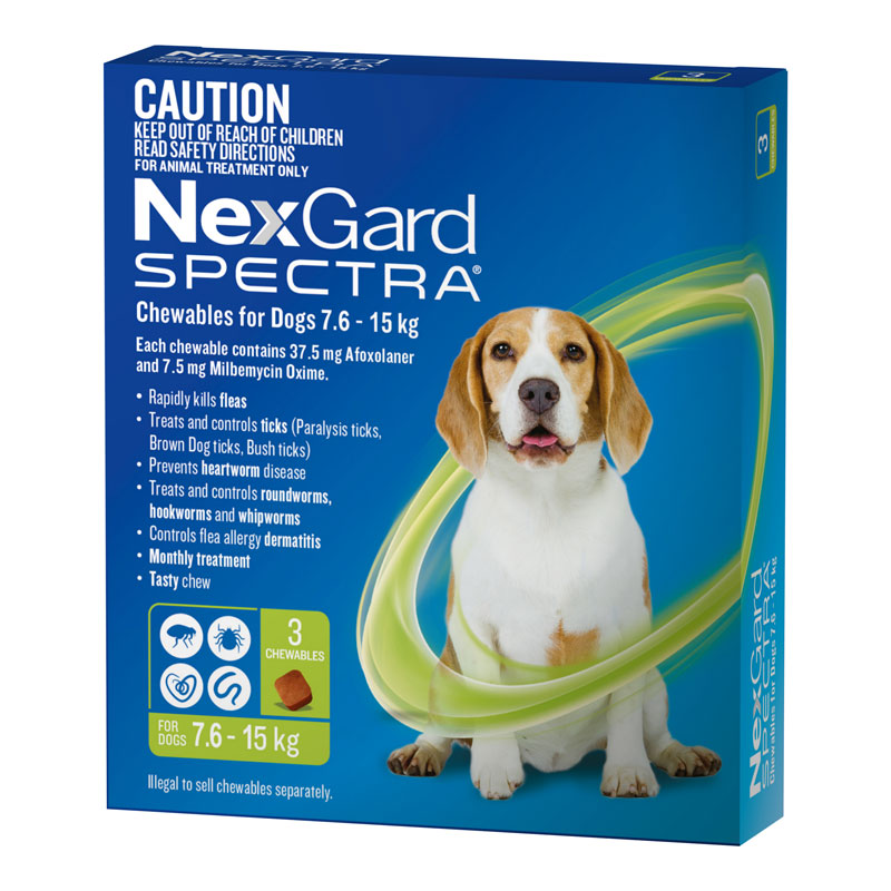 nexgard spectra medium dog 6 pack