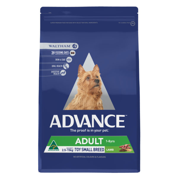 Advance Adult Dog Toy & Small Breed Lamb & Rice 8kg