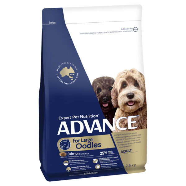 ADVANCE Large Oodles Adult Dog Food Salmon with Rice 2.5kg