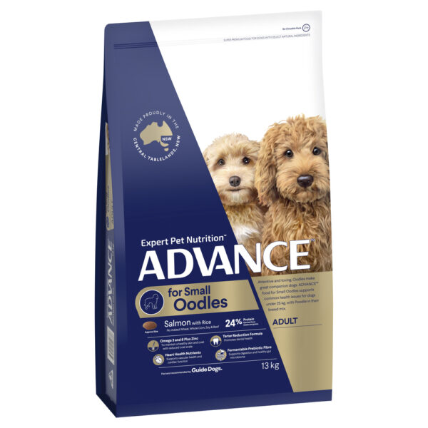 ADVANCE Small Oodles Adult Dog Food Salmon with Rice 13kg